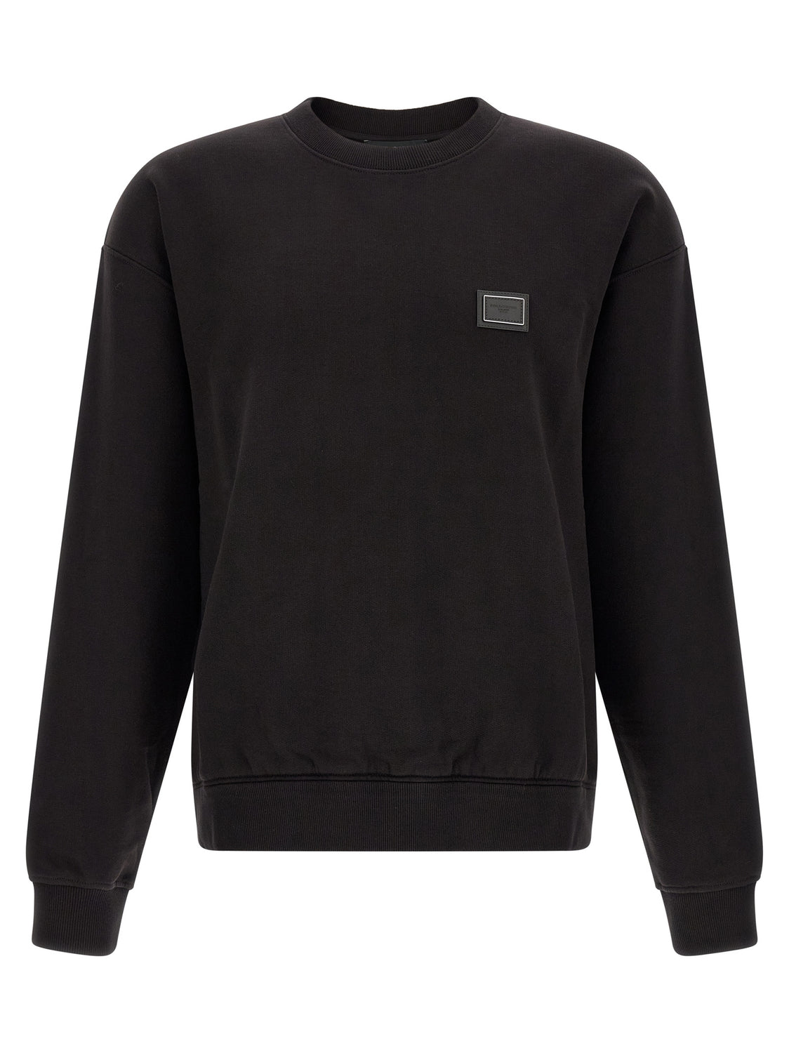 Black Cotton Sweatshirt