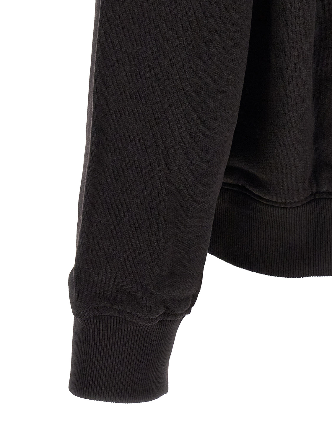 Black Cotton Sweatshirt
