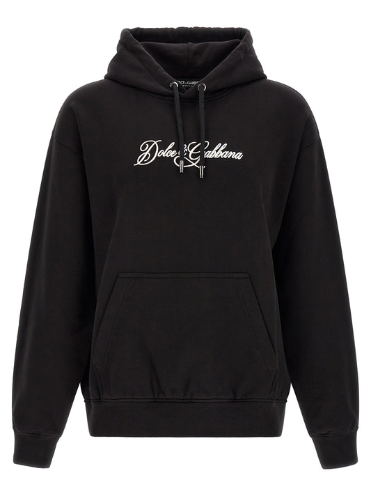 Black Cotton Sweatshirt