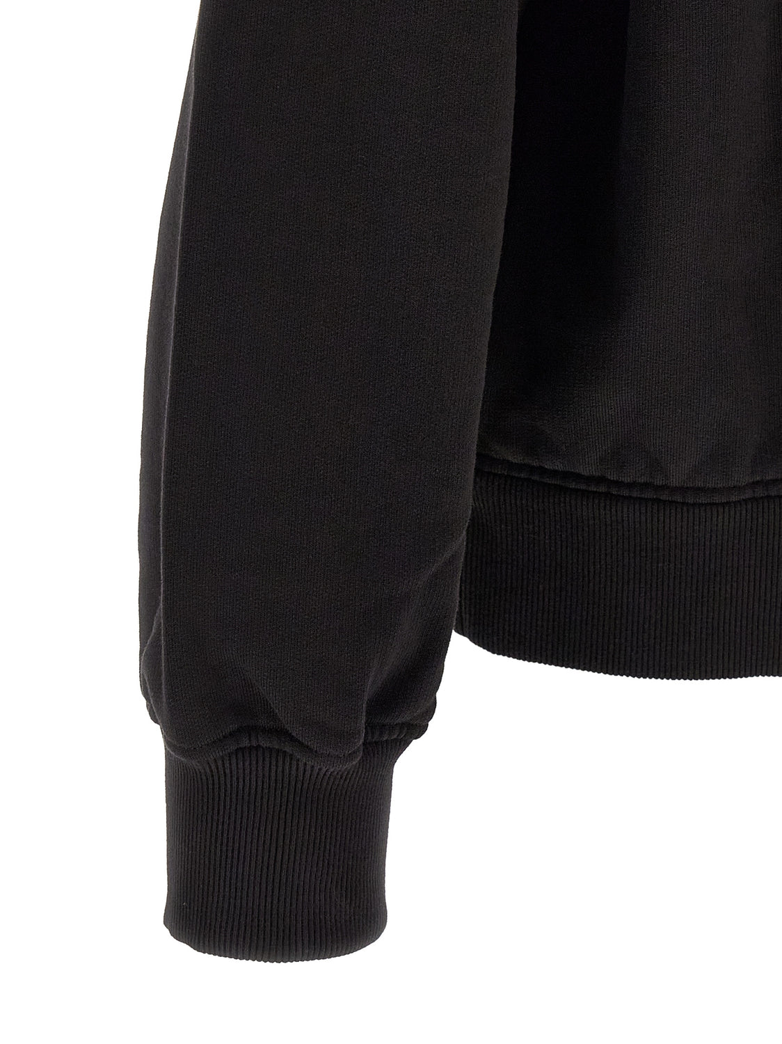 Black Cotton Sweatshirt
