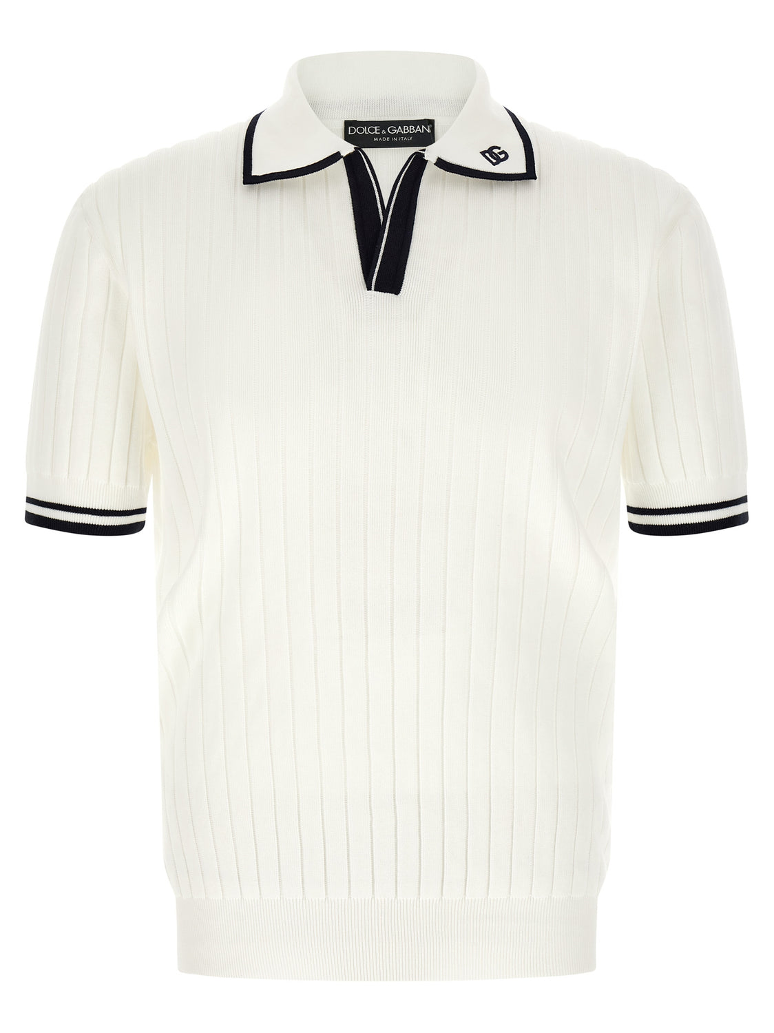 Bicolor Cotton Polo Shirt