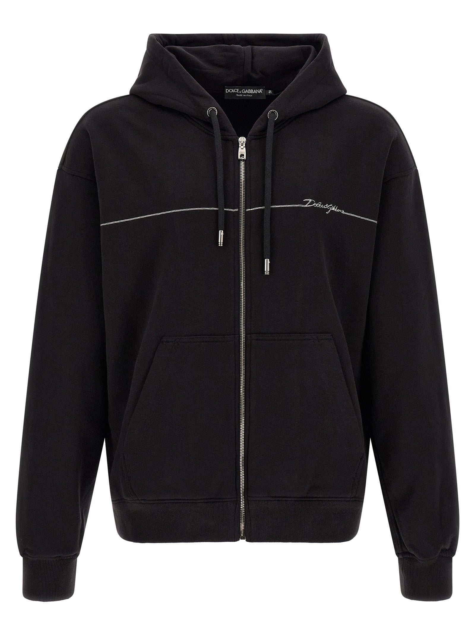 Black Cotton Sweatshirt