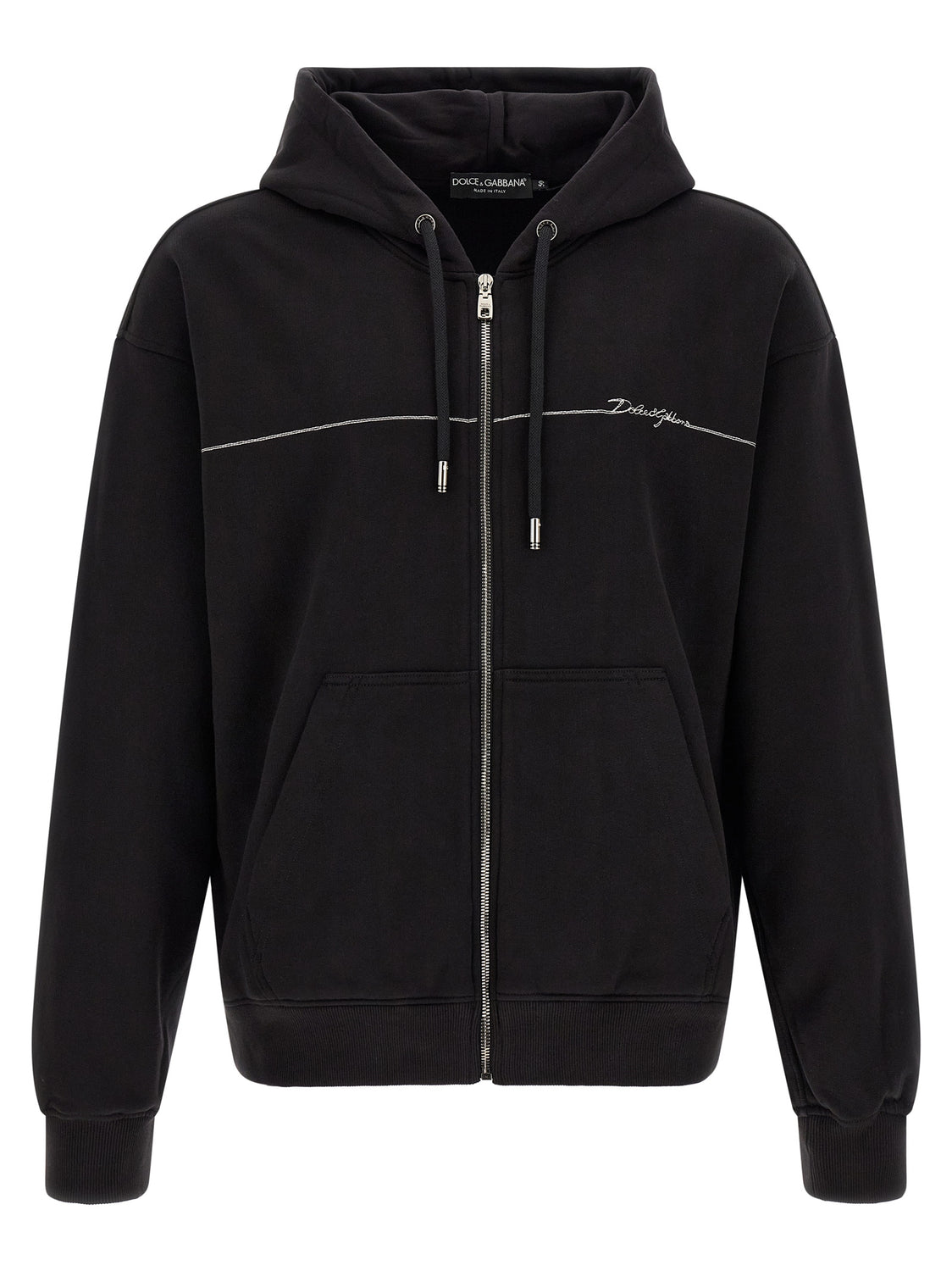 Black Cotton Sweatshirt