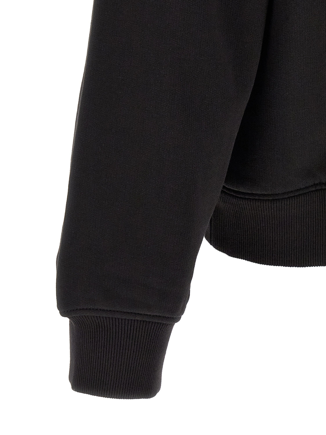 Black Cotton Sweatshirt