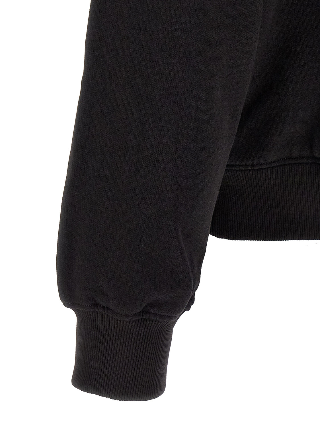 Black Cotton Sweatshirt
