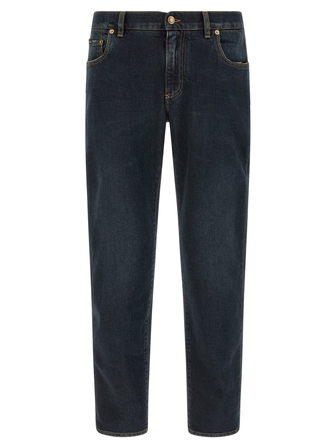 Blue Cotton Skinny Jeans