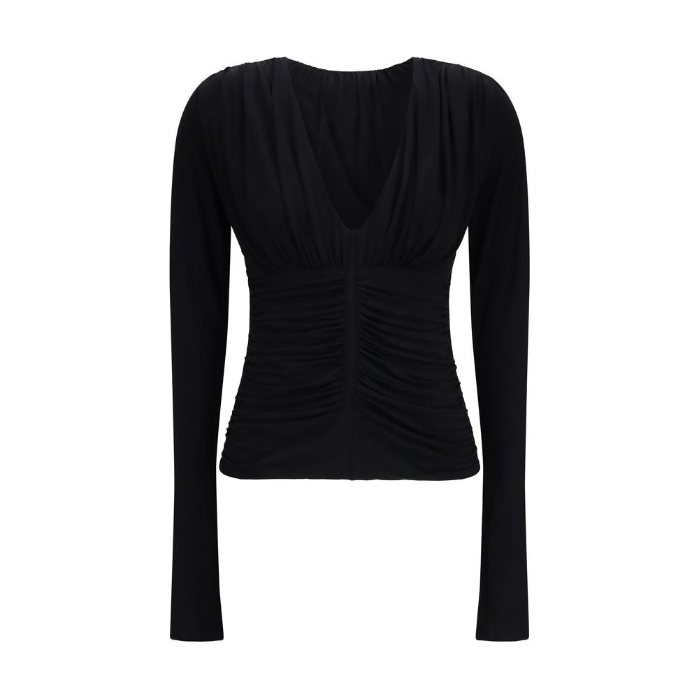 Black Viscose Dress Shirt
