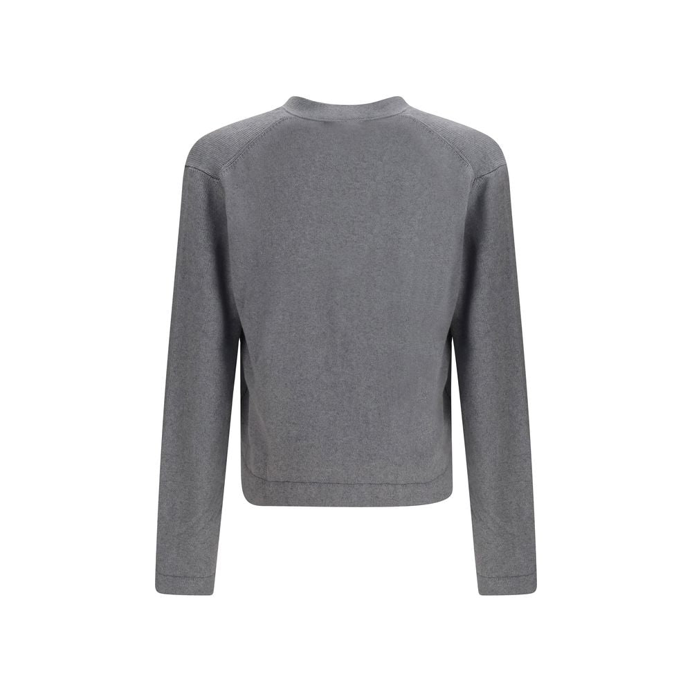 Gray Cotton Cardigan