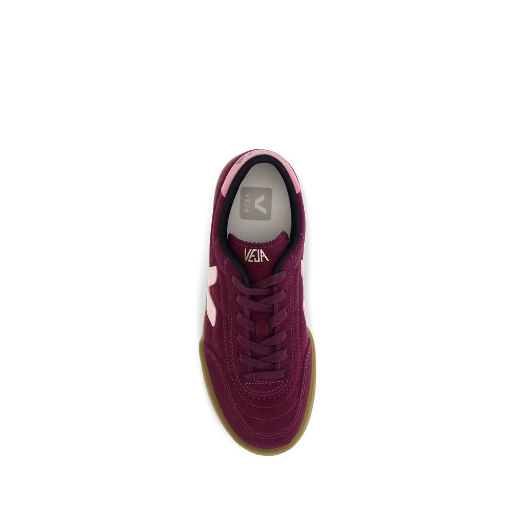 Purple Suede Leather Sneakers