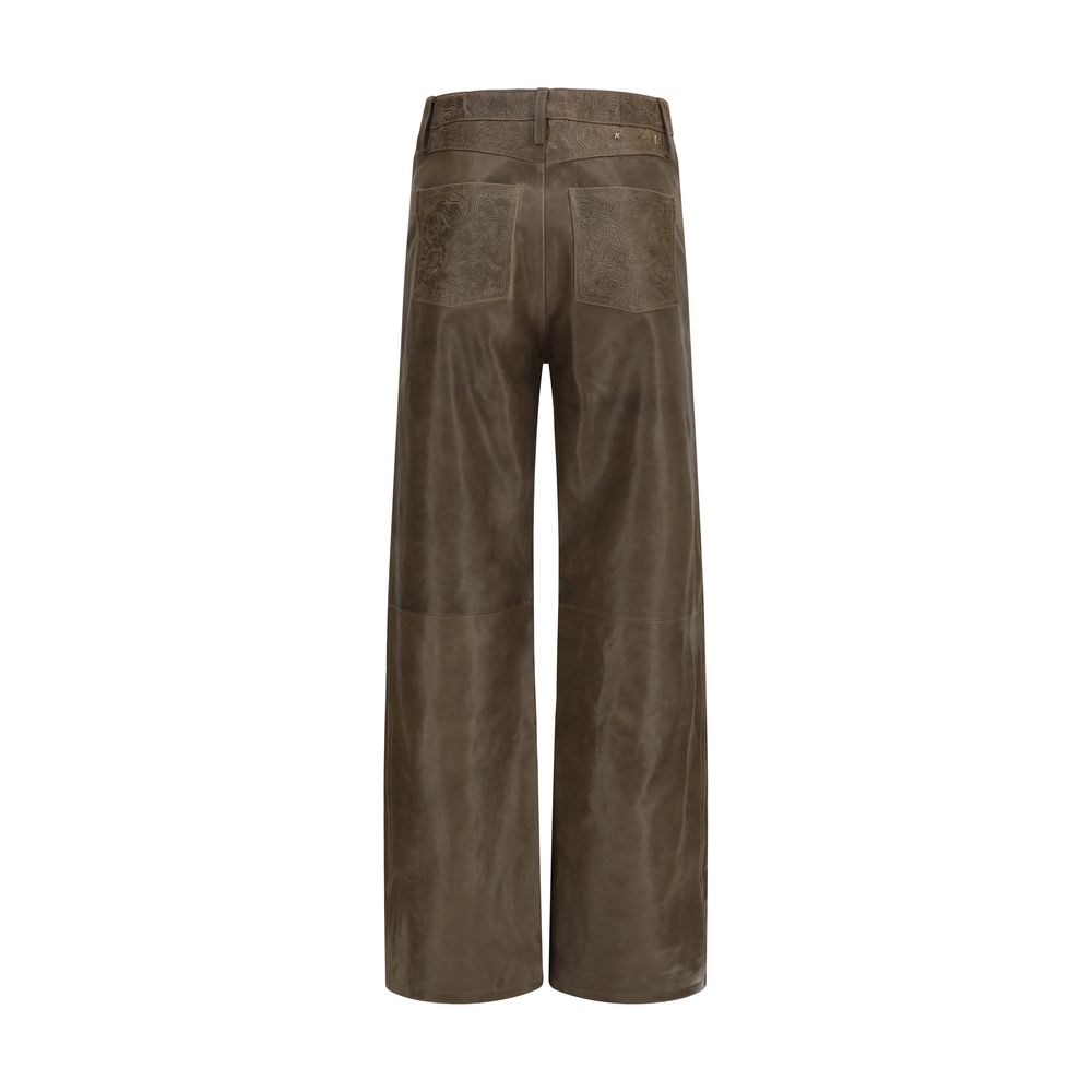 Brown Leather Pants