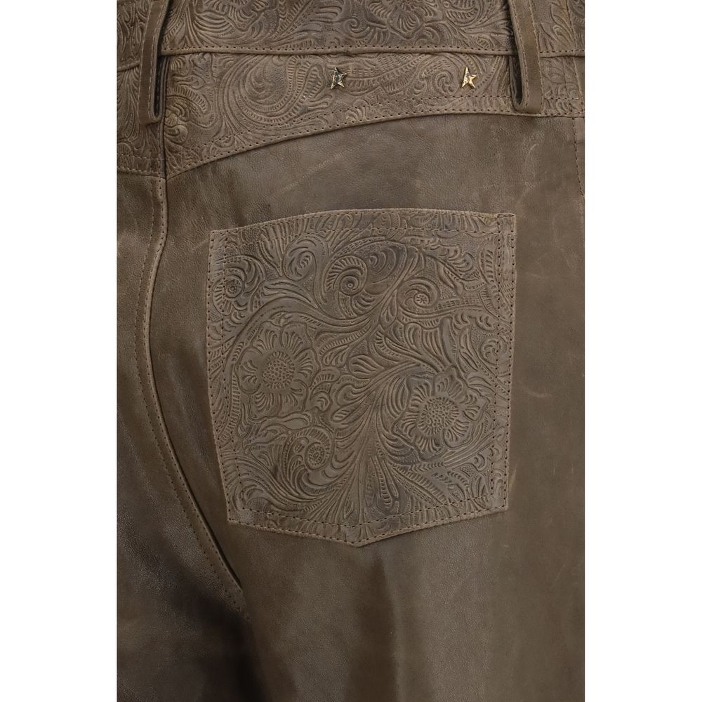 Brown Leather Pants