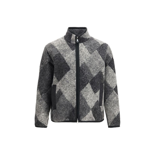 Gray Wool Oves Aries Full-Length Jacket