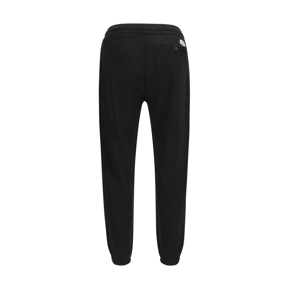 Black Cotton Athletic Pants