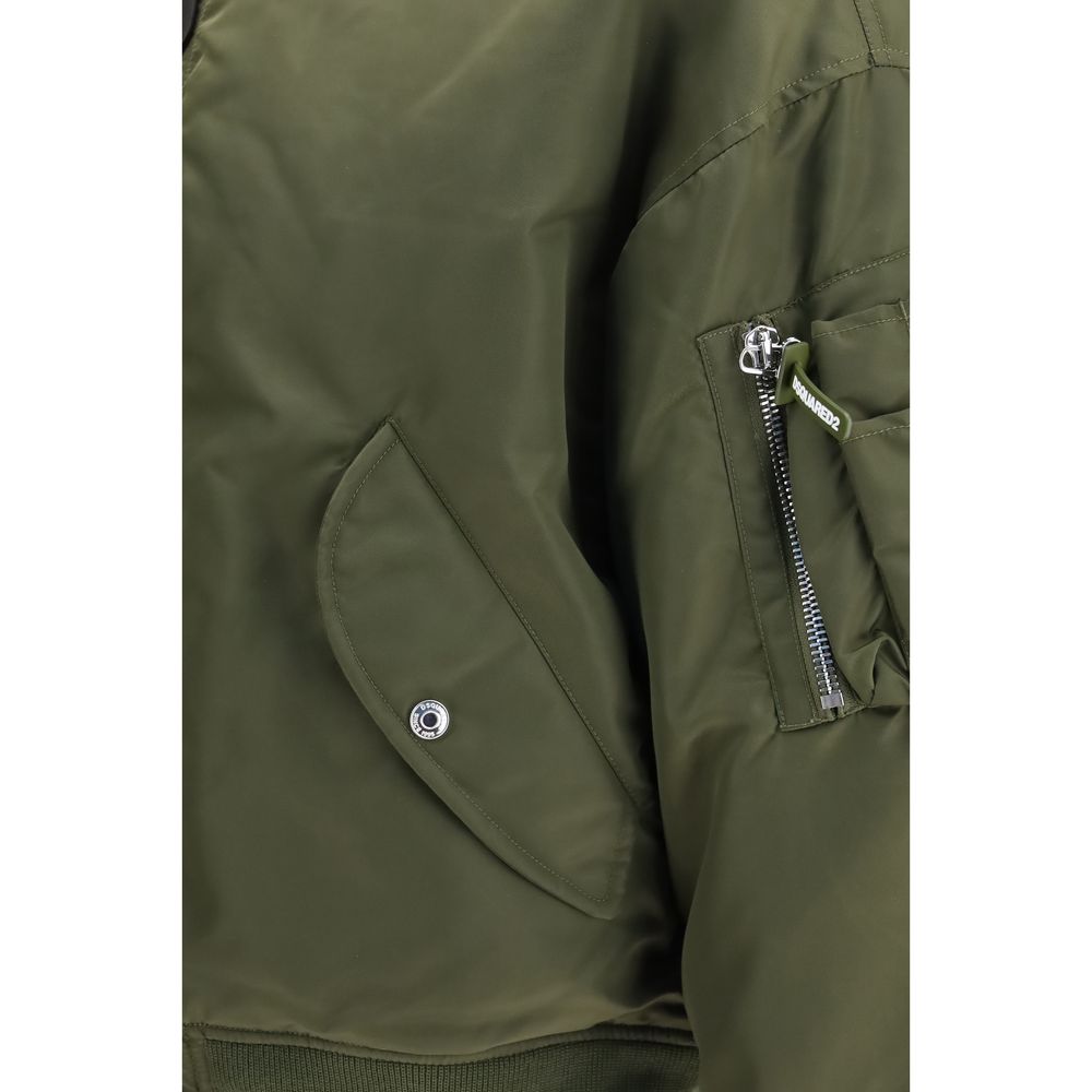 Bicolor Nylon Bomber