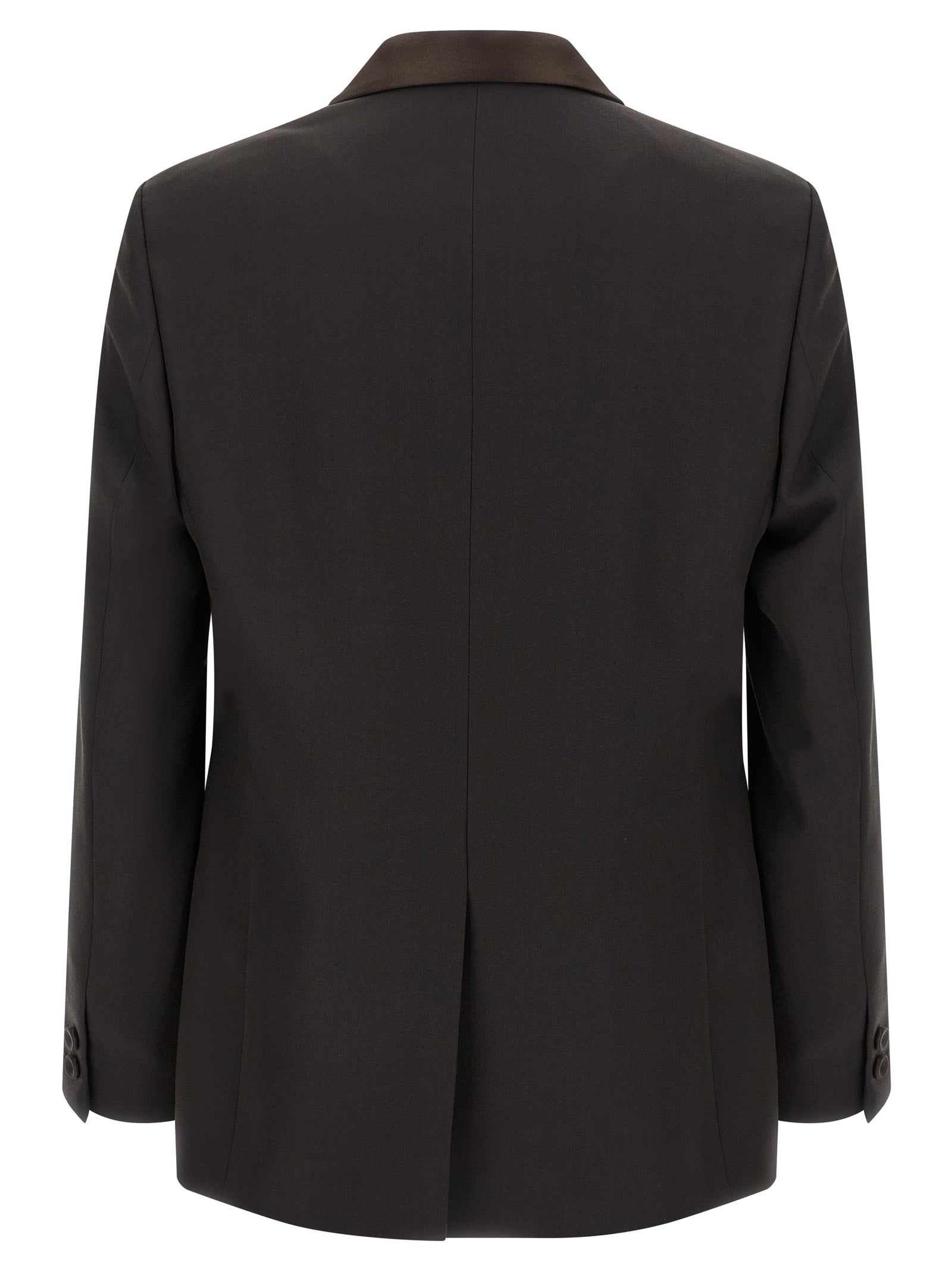 Brown Polyester Blazer