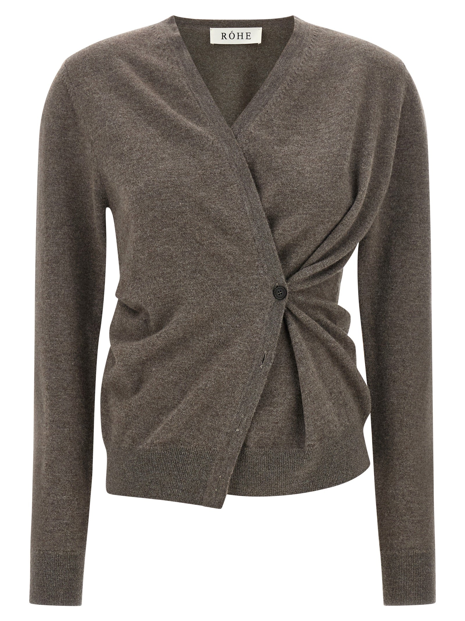 Brown Wool Cardigan