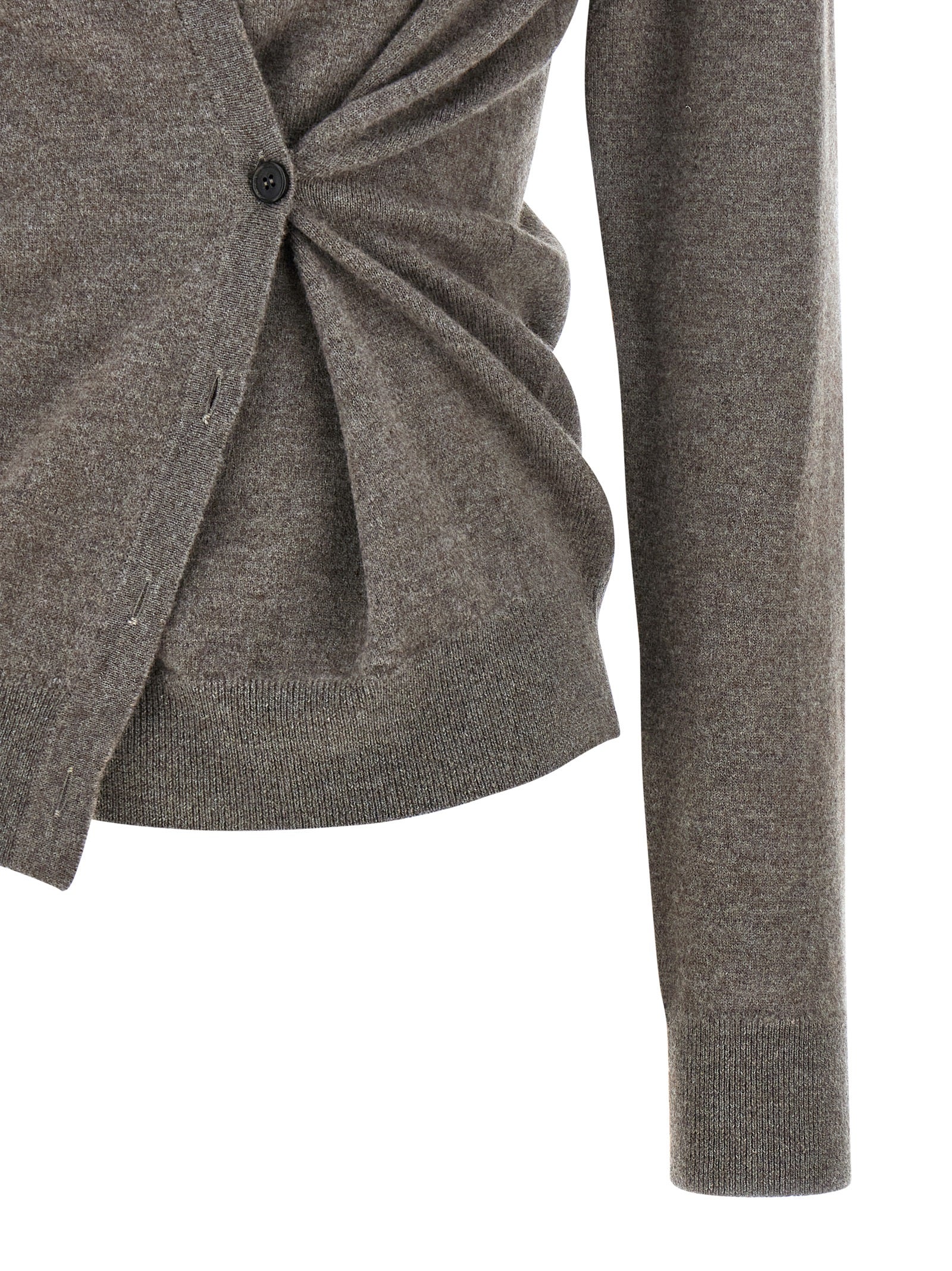 Brown Wool Cardigan