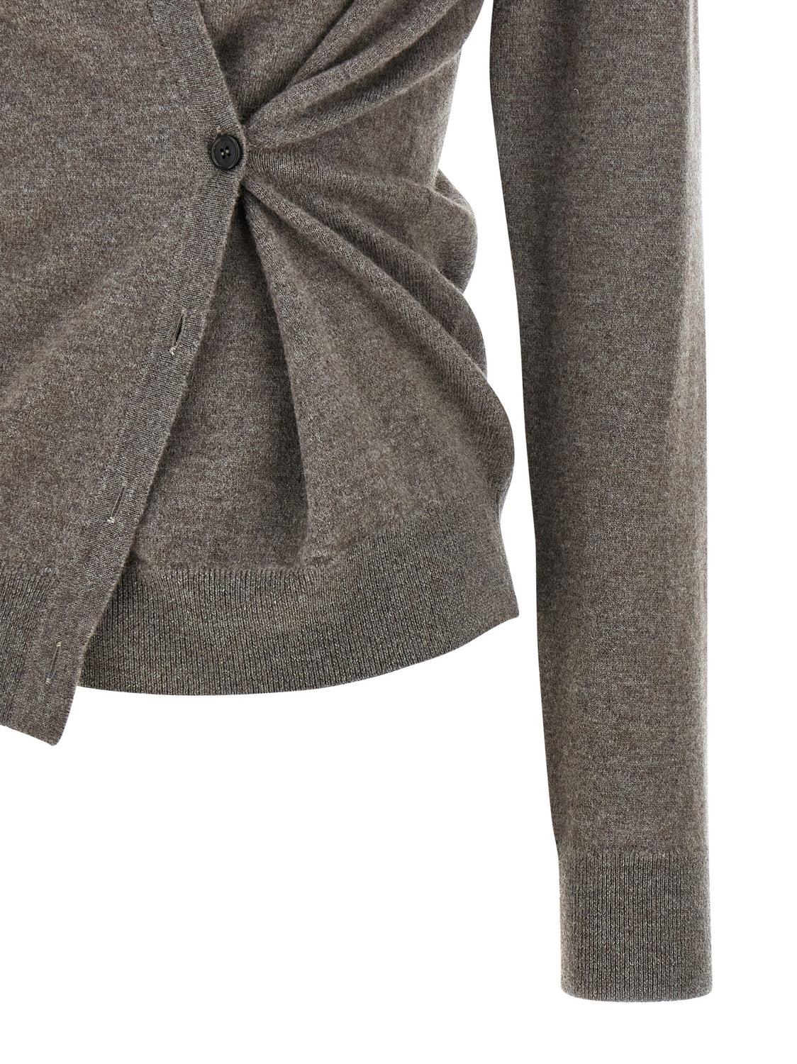 Brown Wool Cardigan