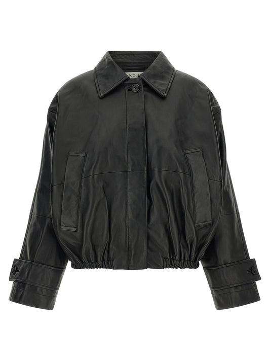 Black Lamb Leather Leather Jacket