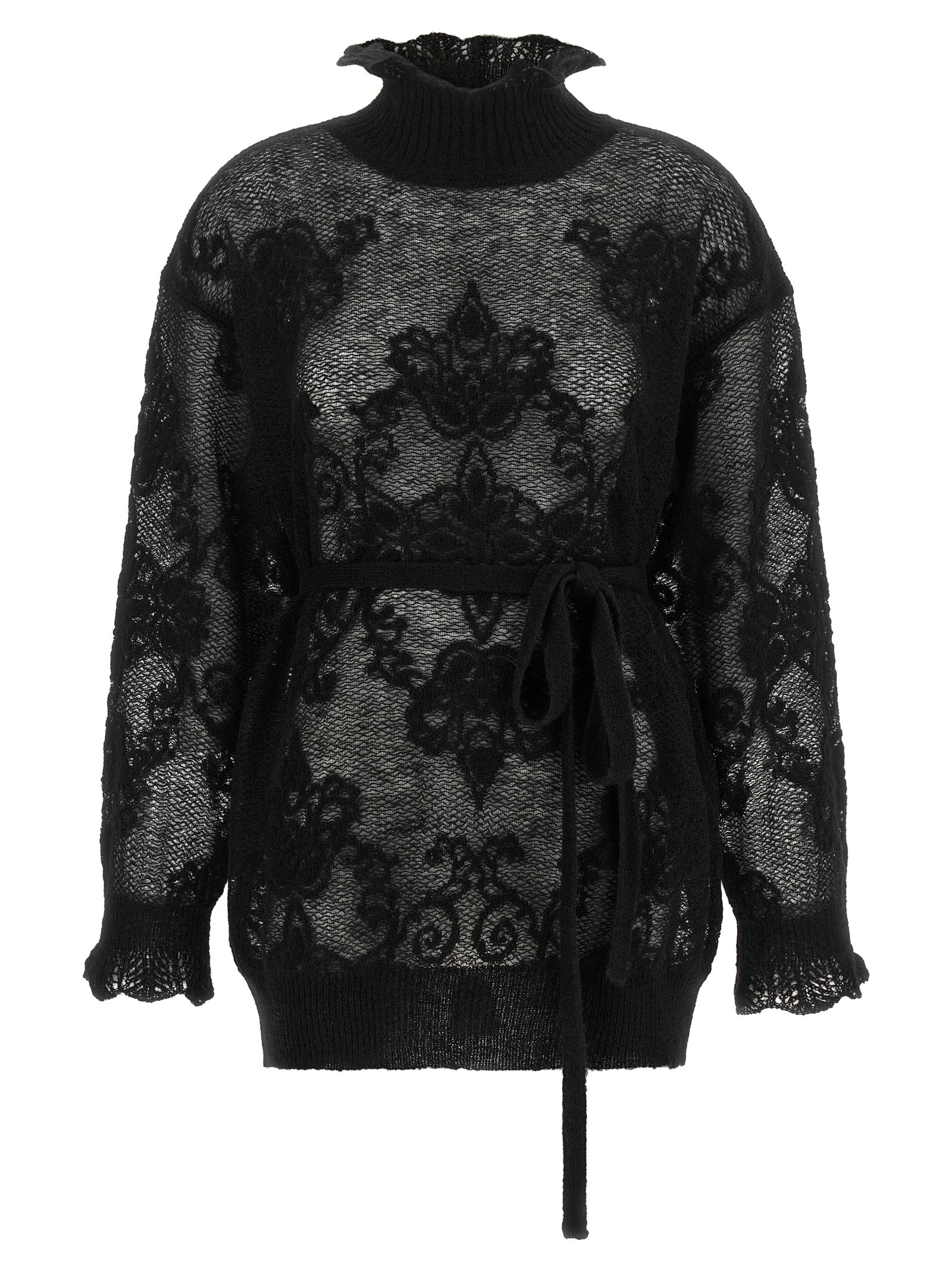Black Polyamide Cardigan