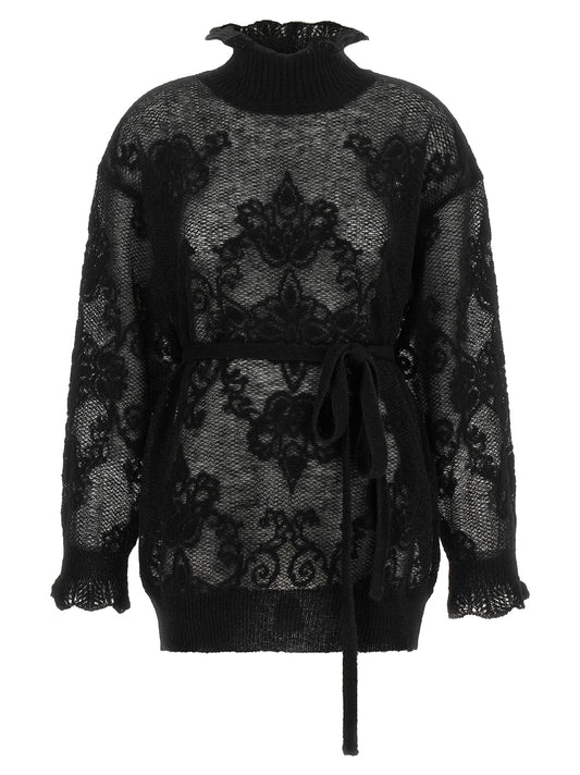Black Polyamide Cardigan