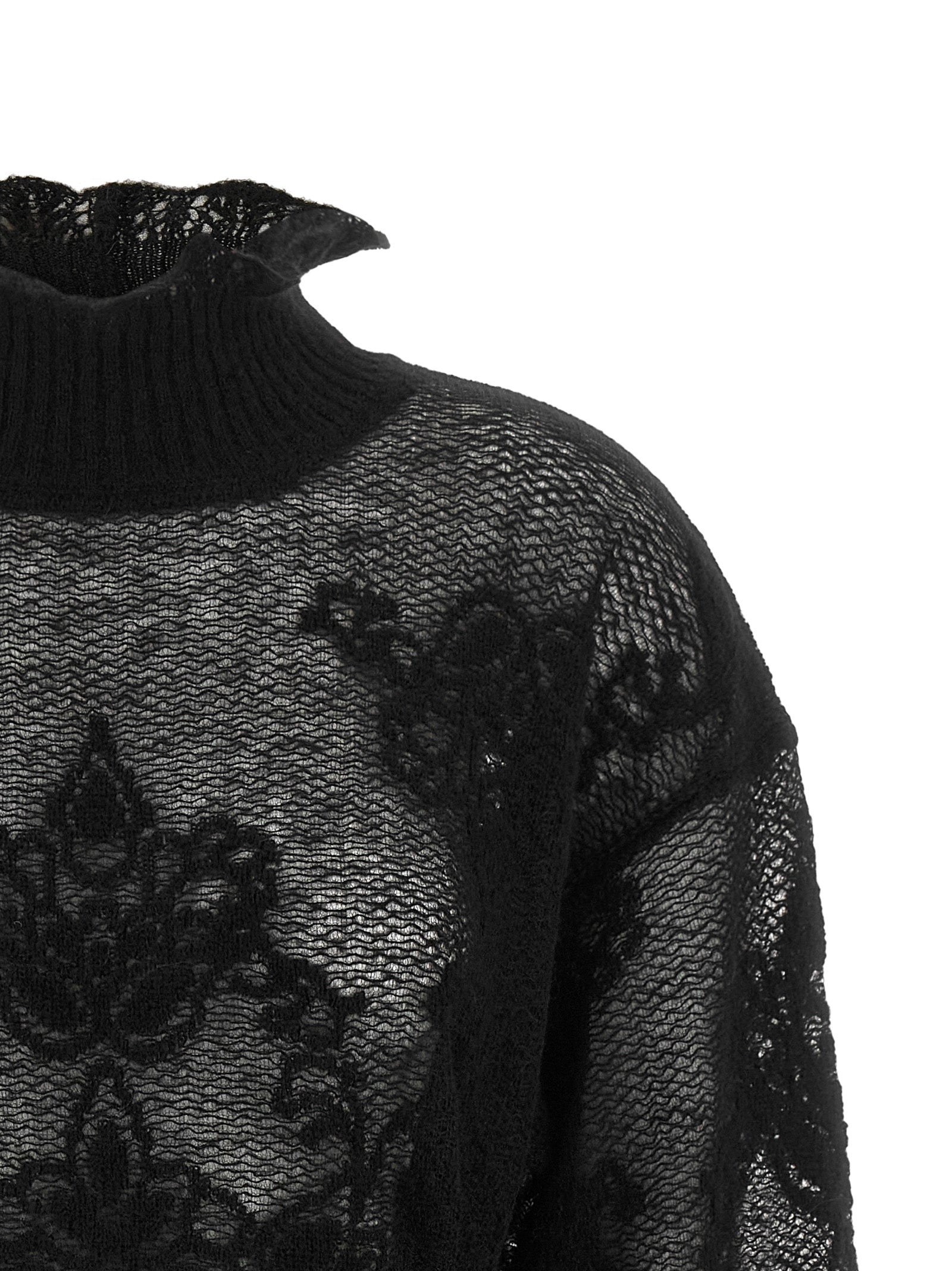 Black Polyamide Cardigan