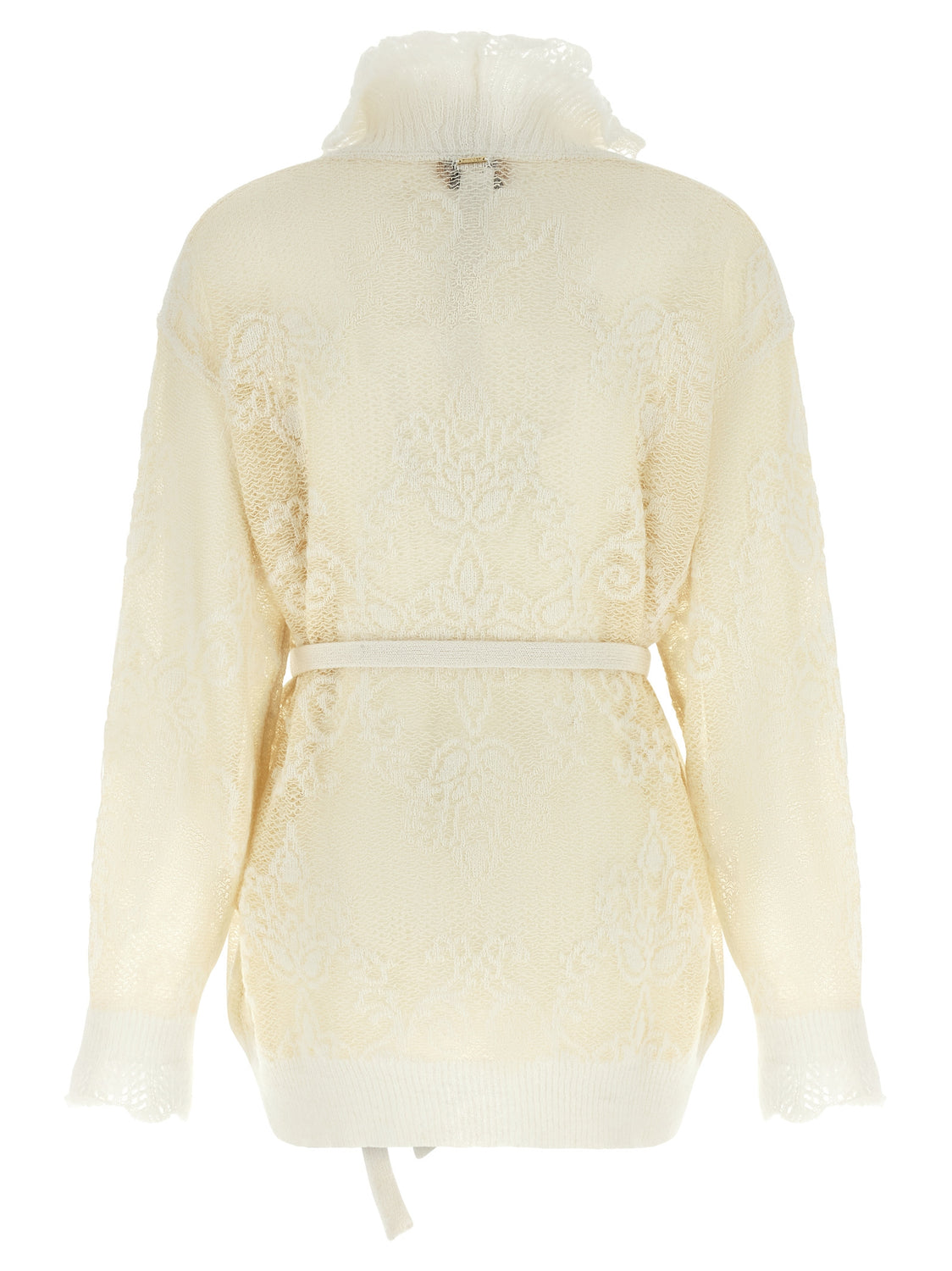 White Polyamide Cardigan