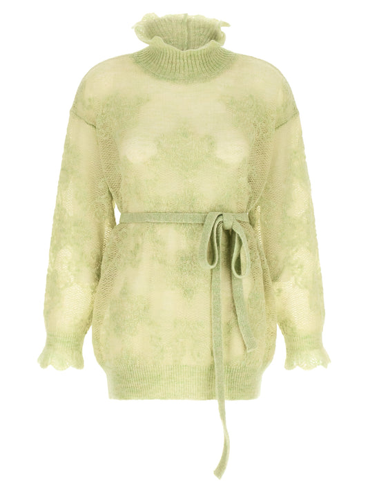 Bicolor Polyamide Cardigan