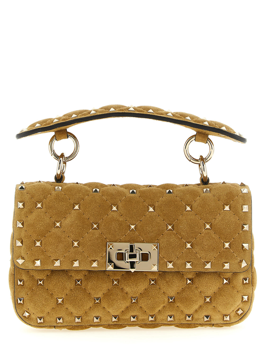Beige Calfskin Shoulder Bag