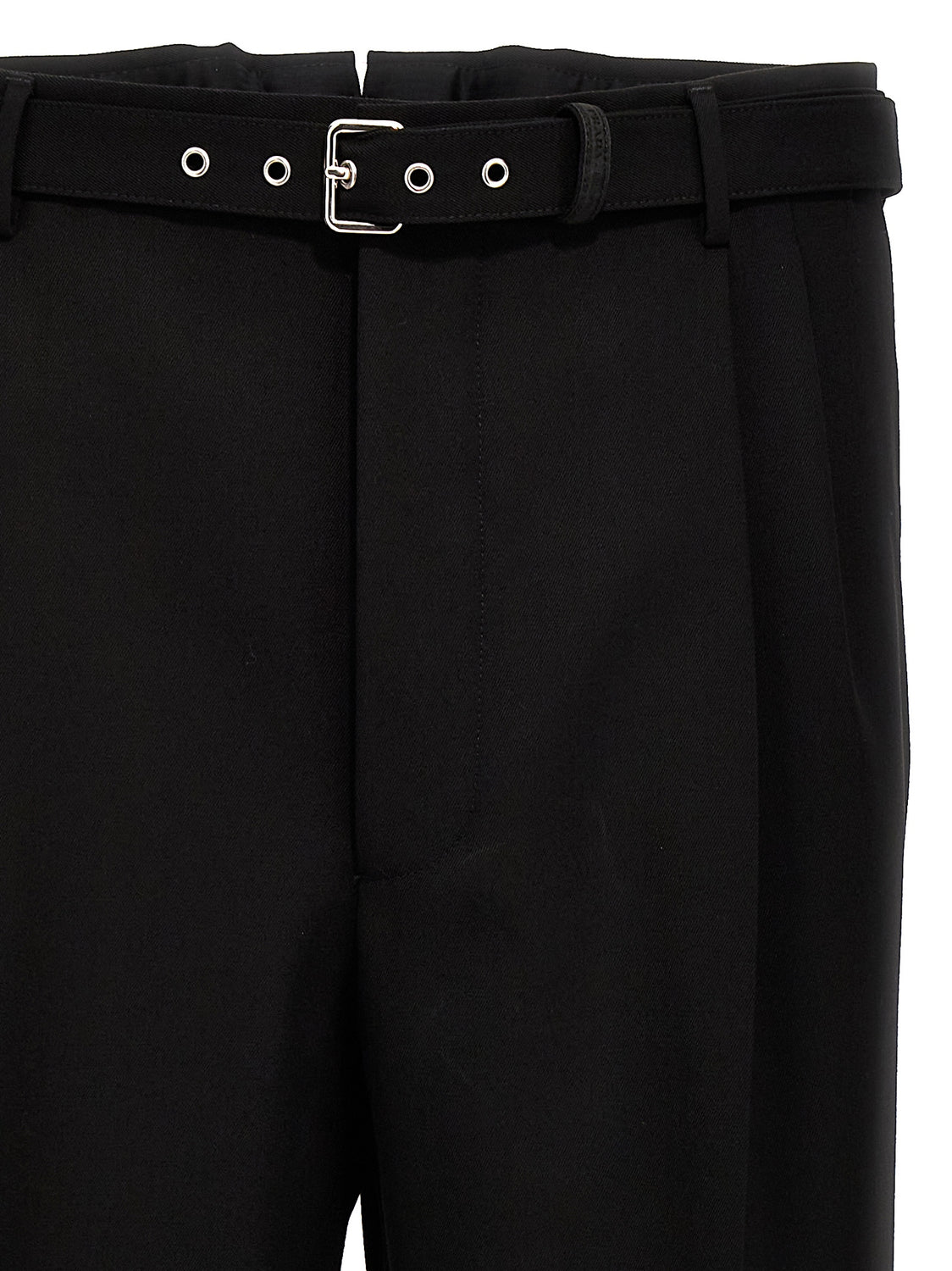 Black Virgin Wool Dress Pants