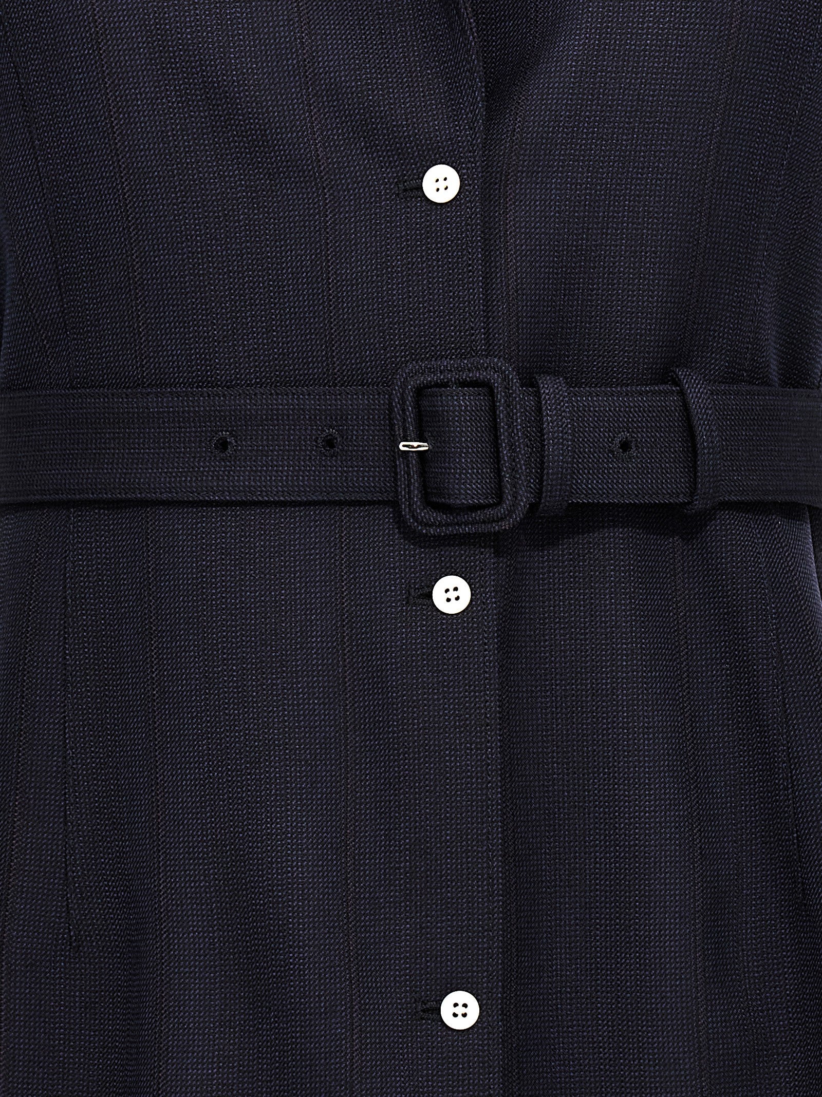 Blue Virgin Wool Sleeveless Jacket
