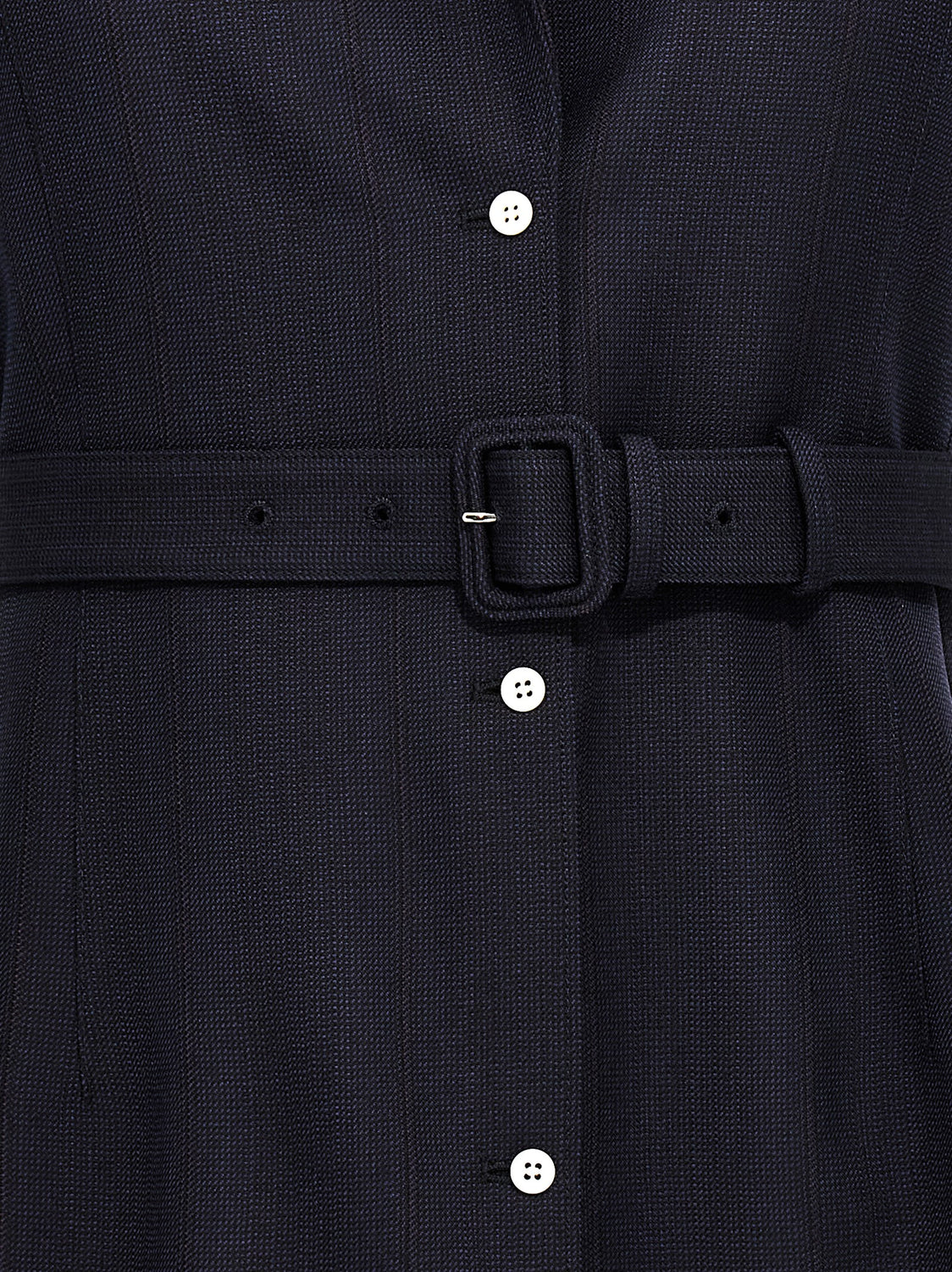 Blue Virgin Wool Sleeveless Jacket