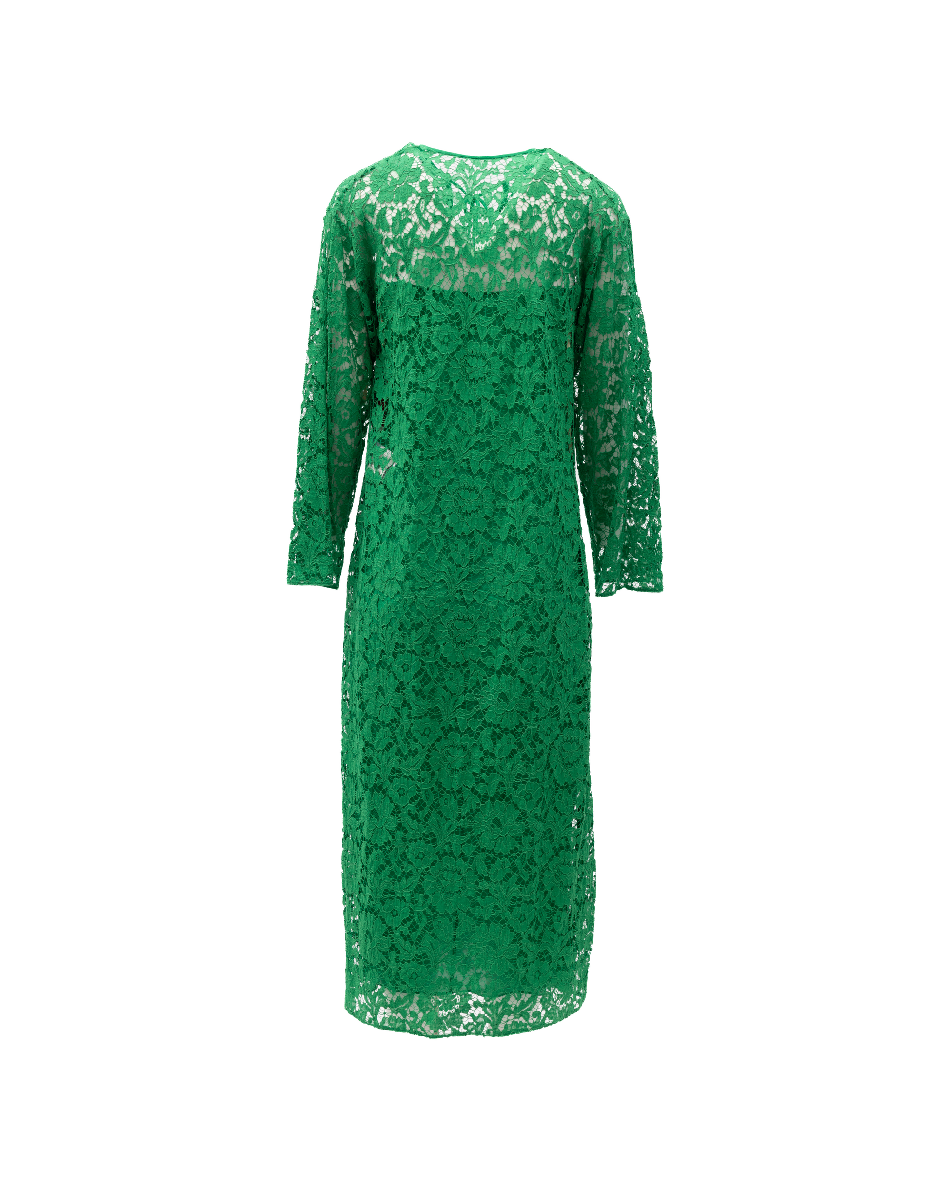 Women Lace Dress in Green