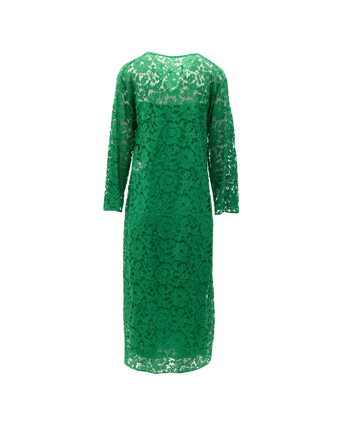 Women Lace Dress in Green