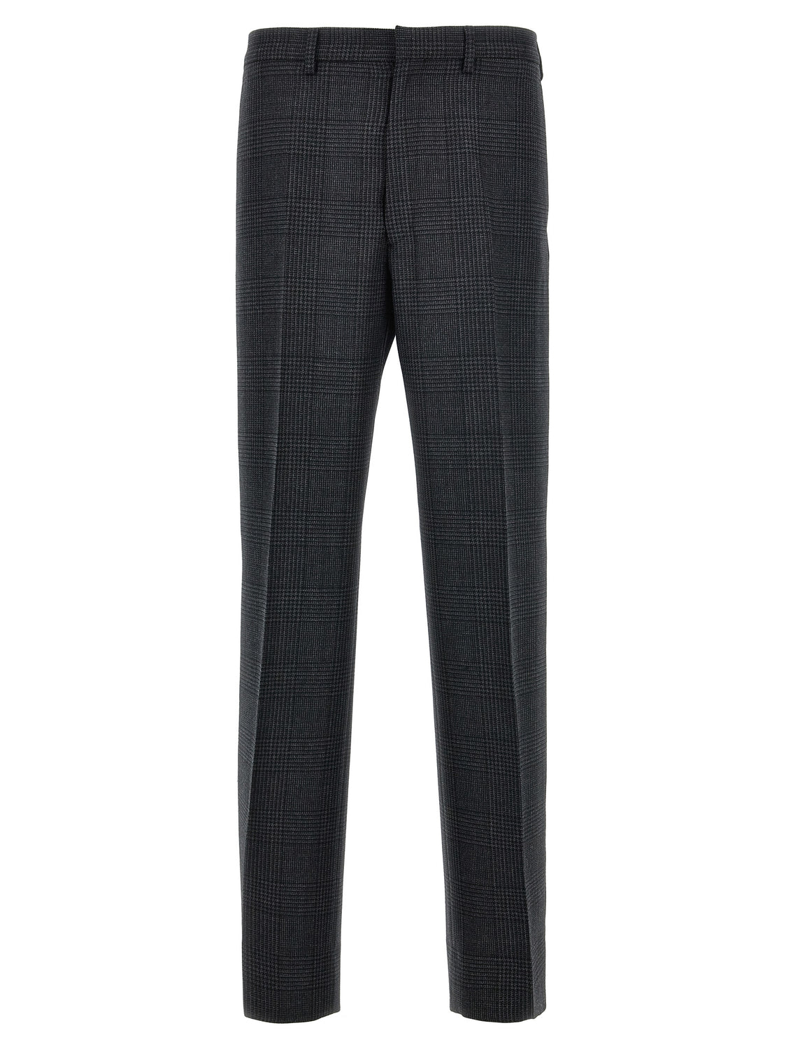 Gray Virgin Wool Dress Pants