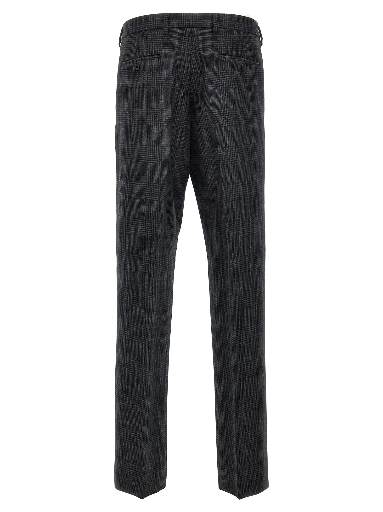 Gray Virgin Wool Dress Pants