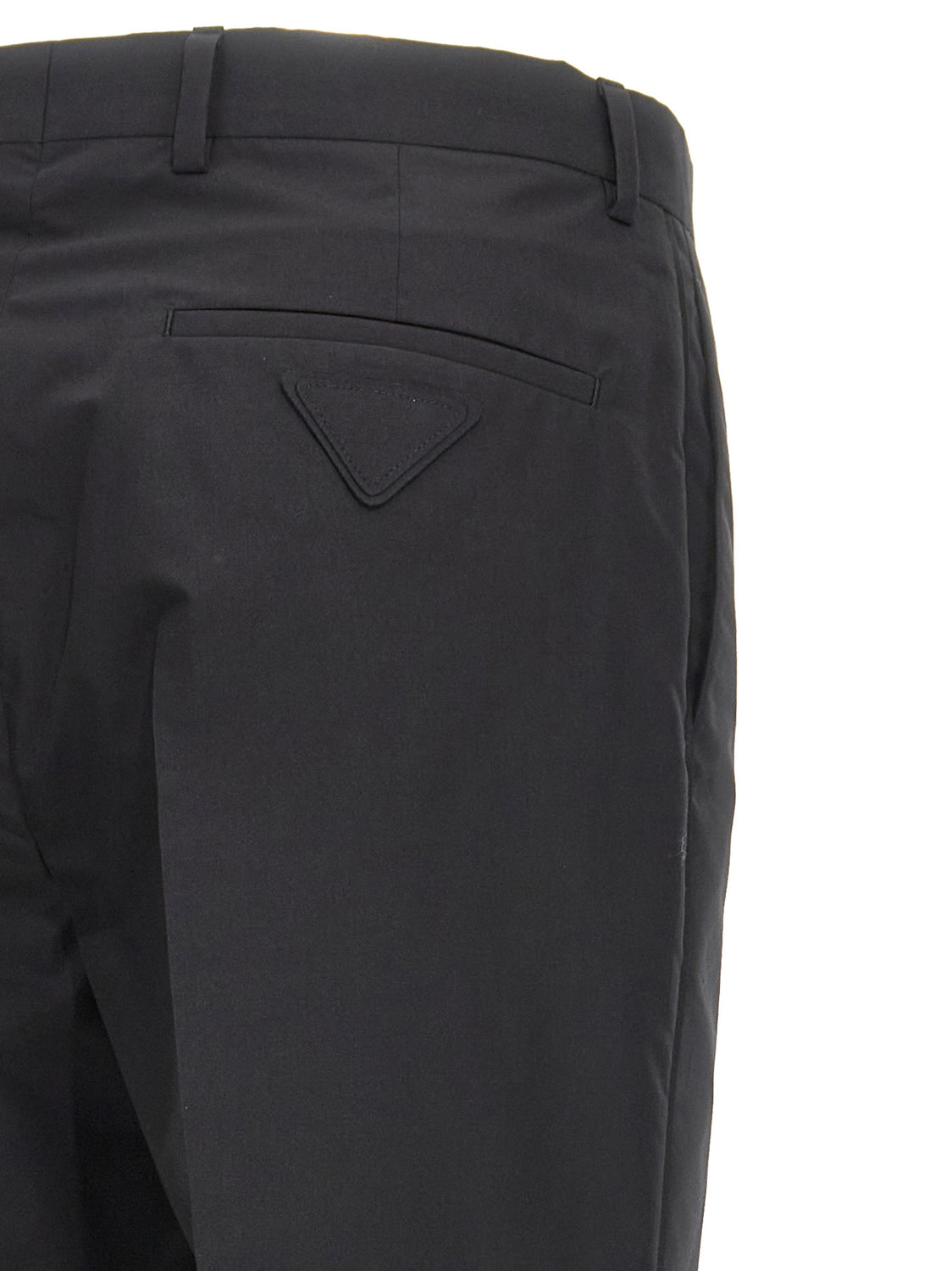 Black Cotton Dress Pants