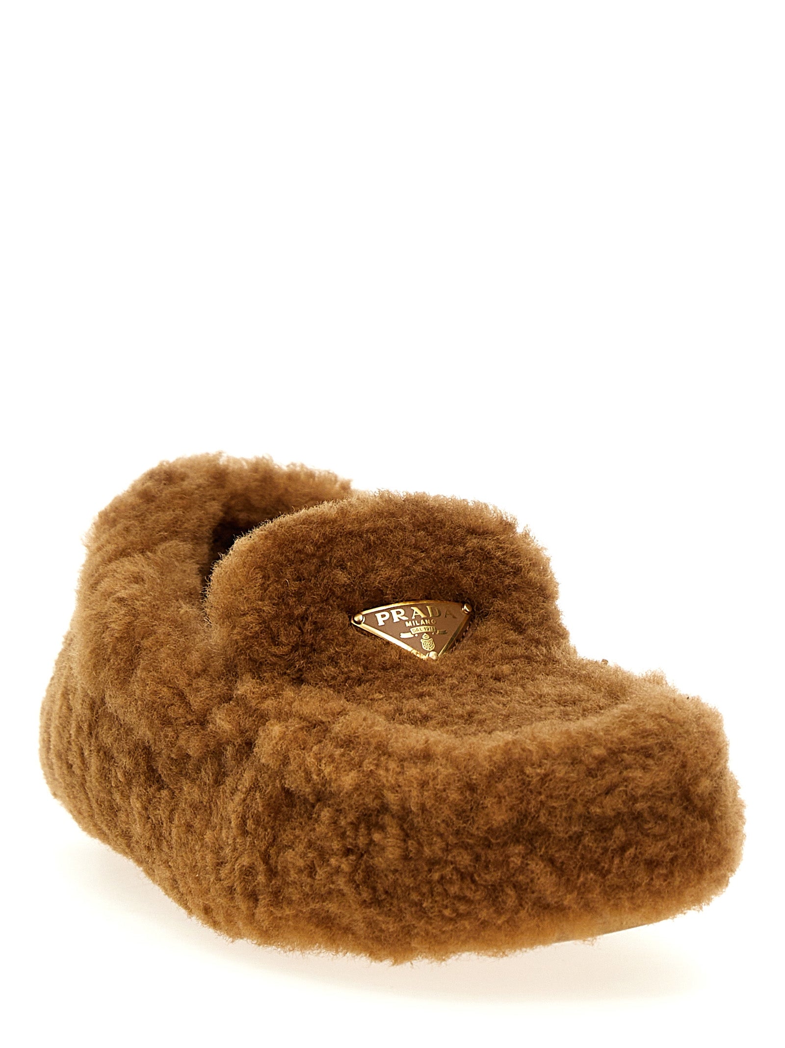 Brown Lamb Leather Slip-On Loafers
