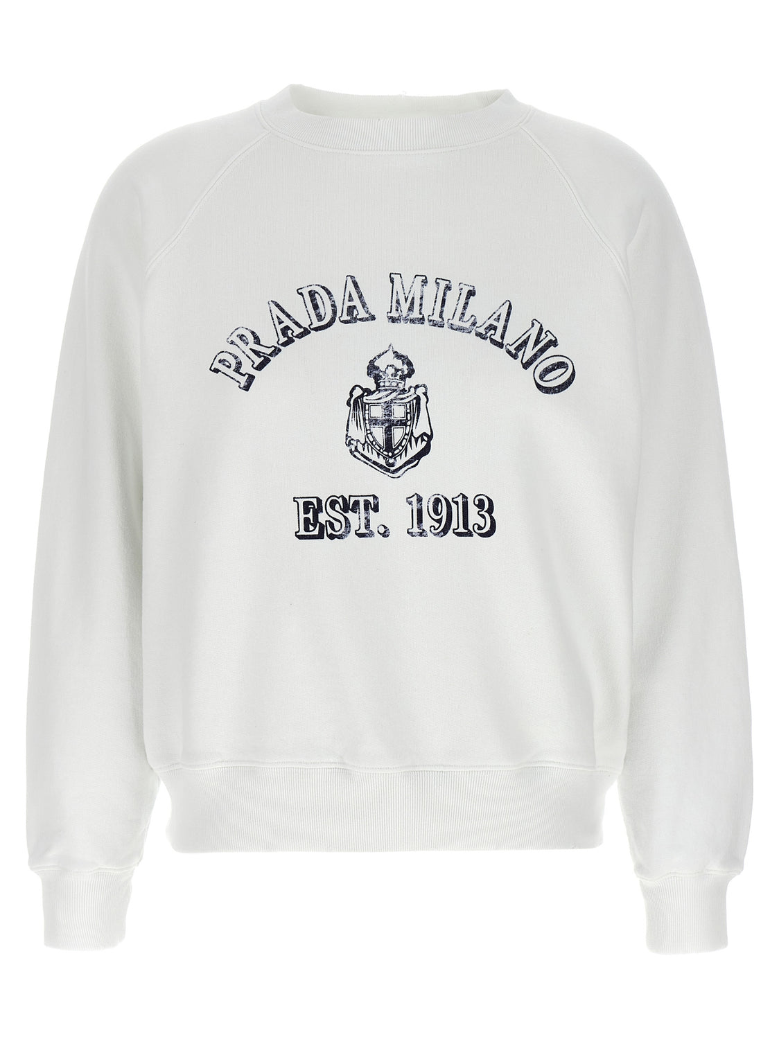 White Cotton Sweatshirt