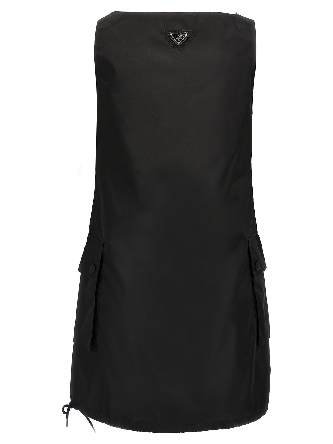 Black Polyamide Short Dress