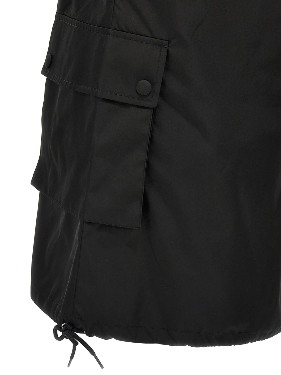 Black Polyamide Short Dress