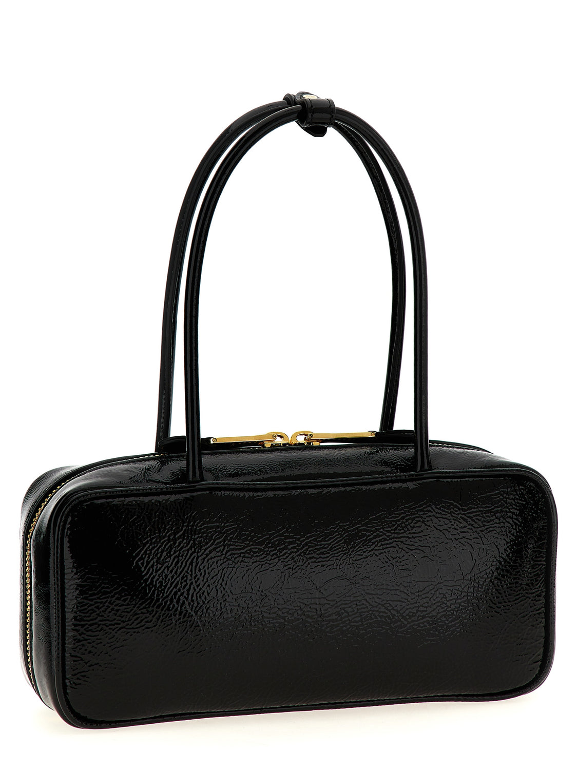 Black Lamb Leather Handbag