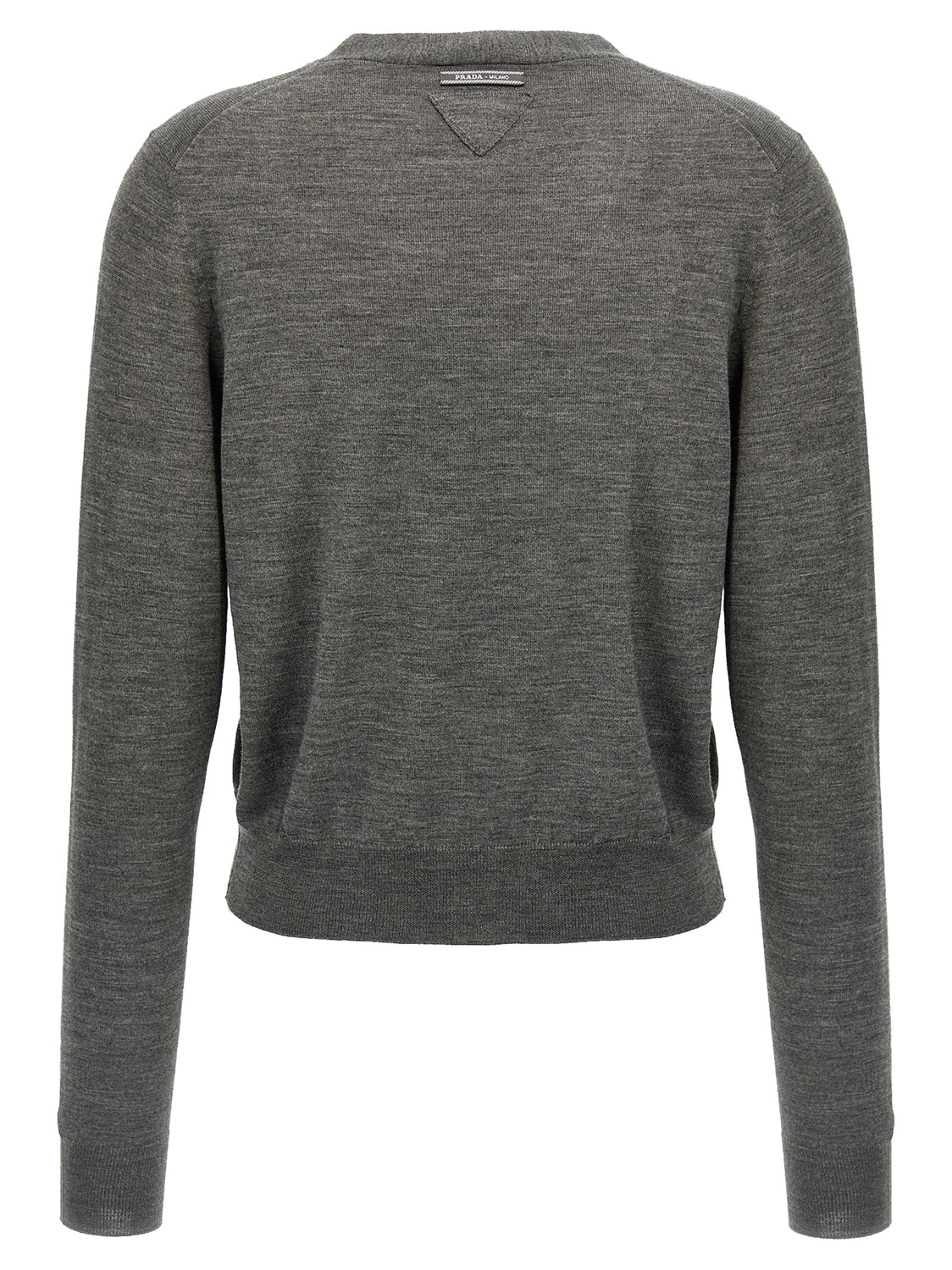 Gray Virgin Wool Cardigan