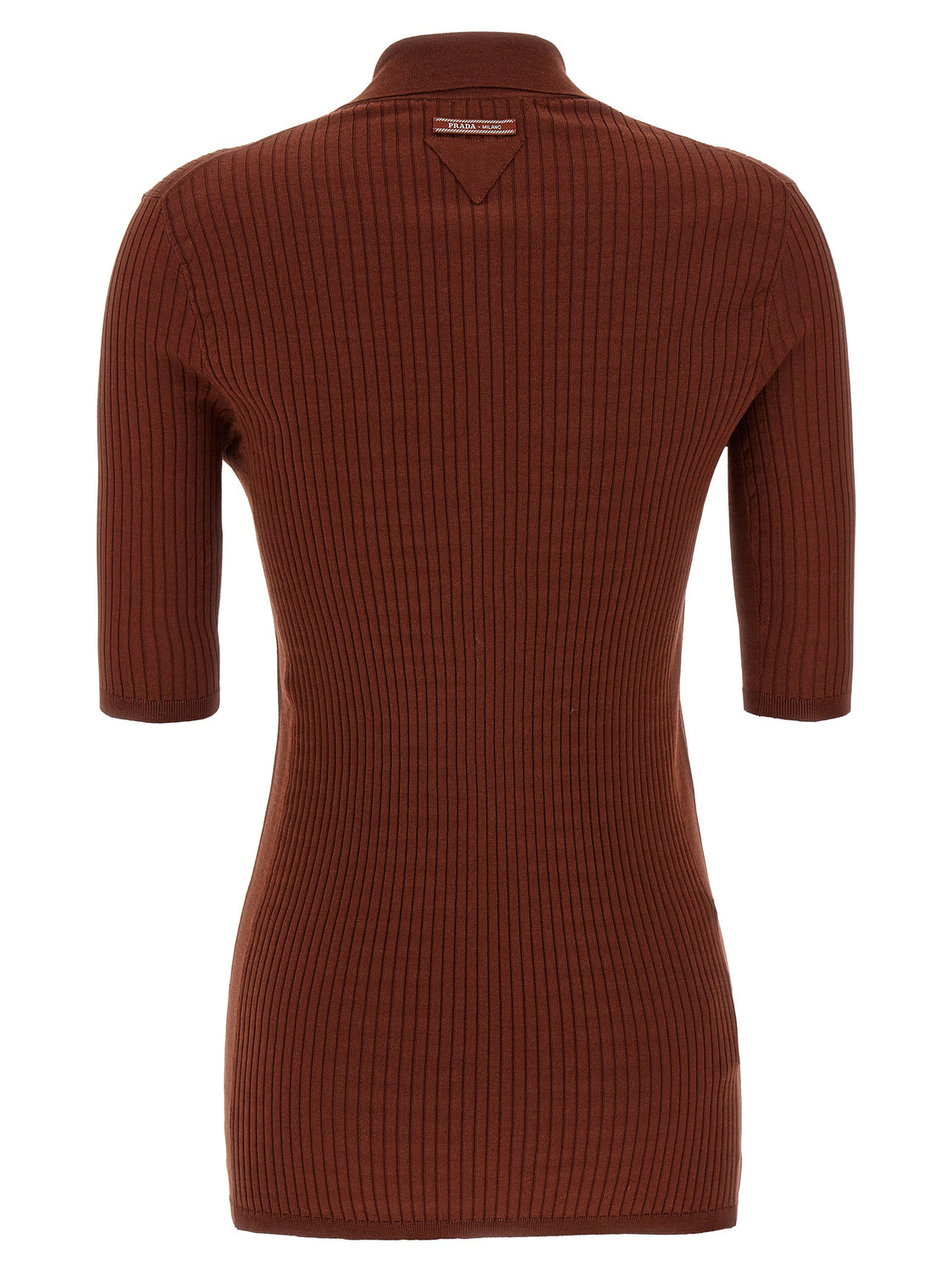 Brown Cotton Polo Shirt