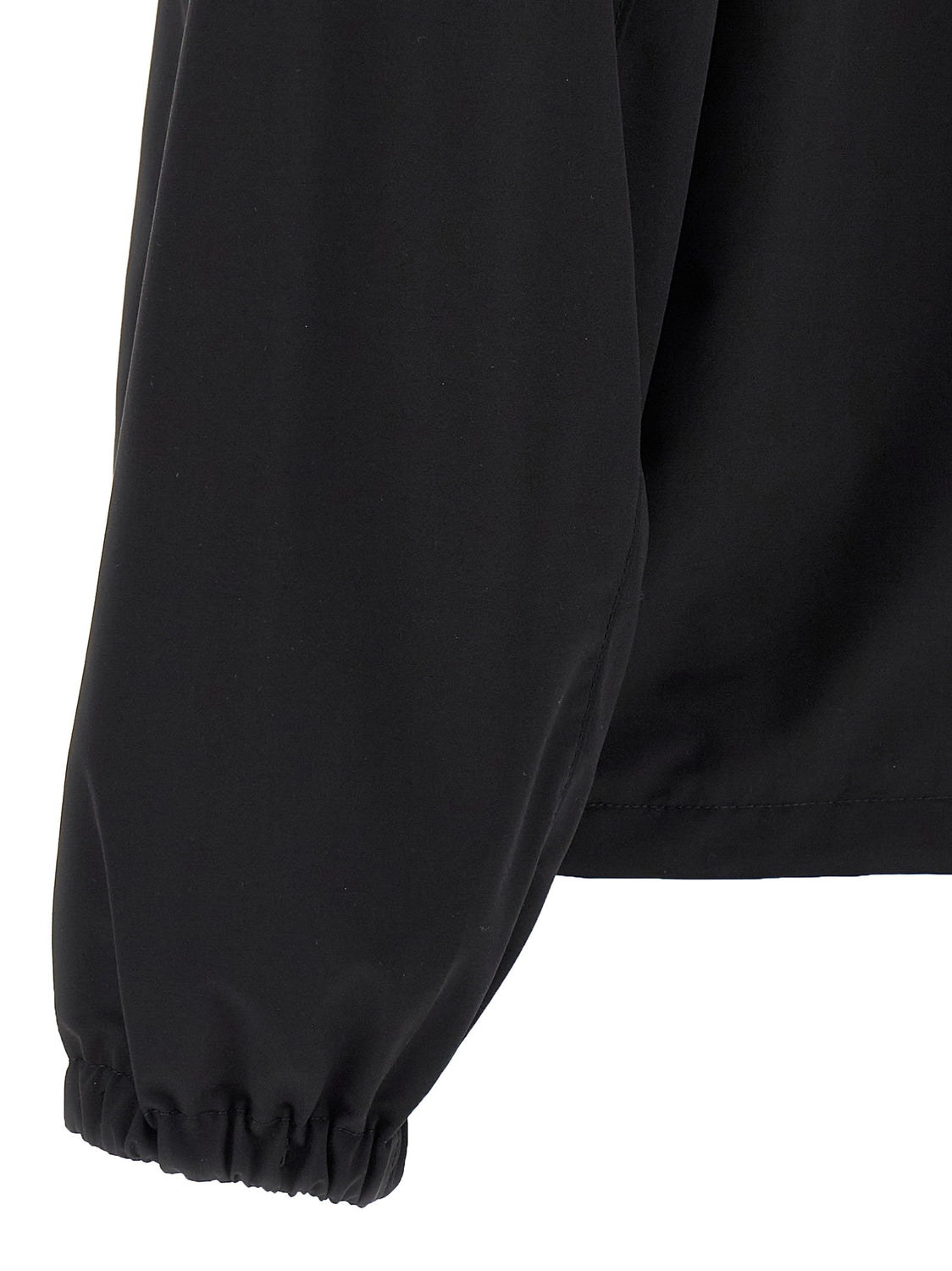 Black Virgin Wool Full-Length Jacket