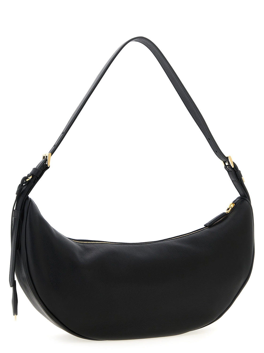 Black Calfskin Shoulder Bag