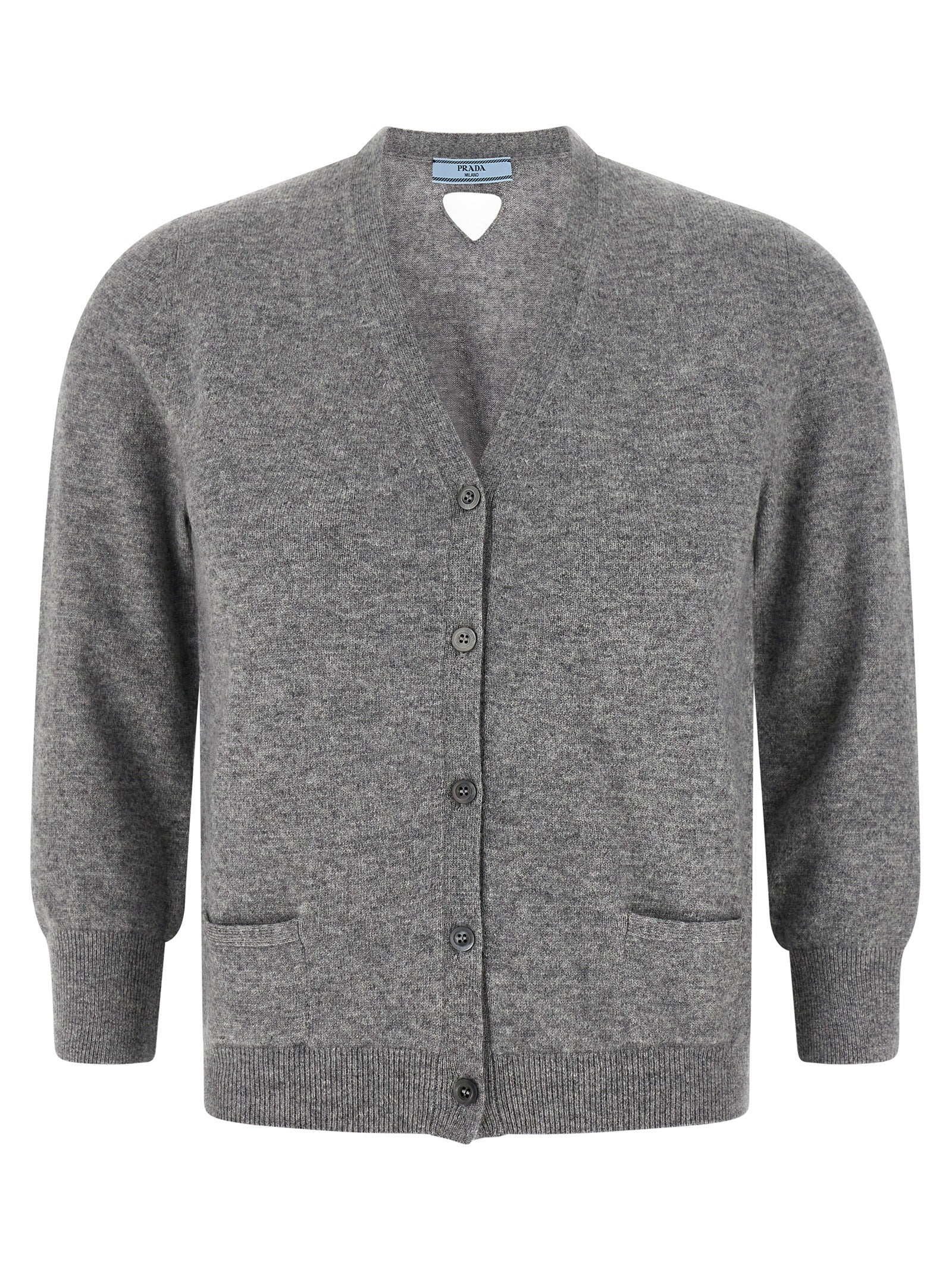 Gray Cashmere Cardigan