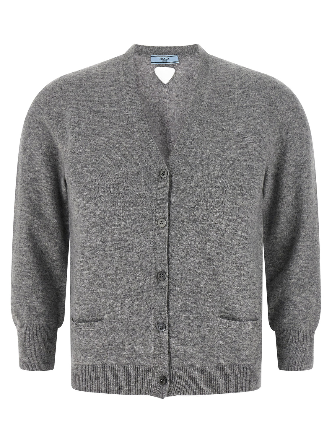 Gray Cashmere Cardigan