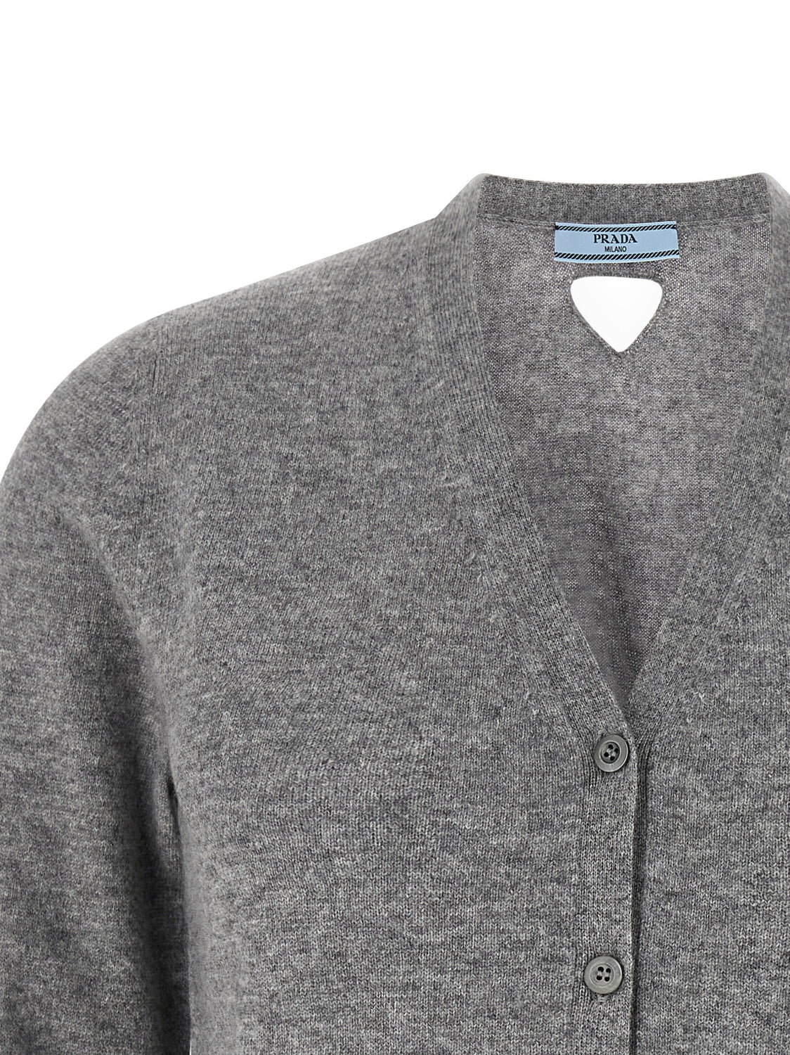 Gray Cashmere Cardigan
