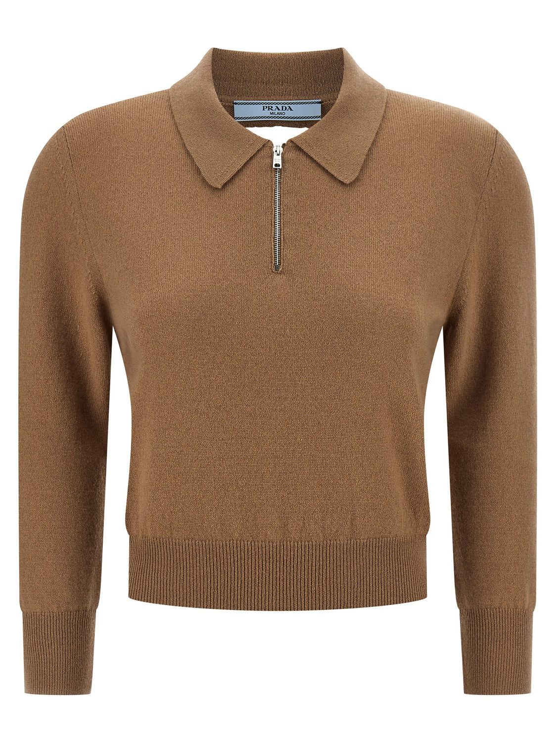 Beige Cashmere Polo Shirt